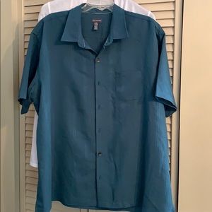 Teal-Men’s casual collard shirt
